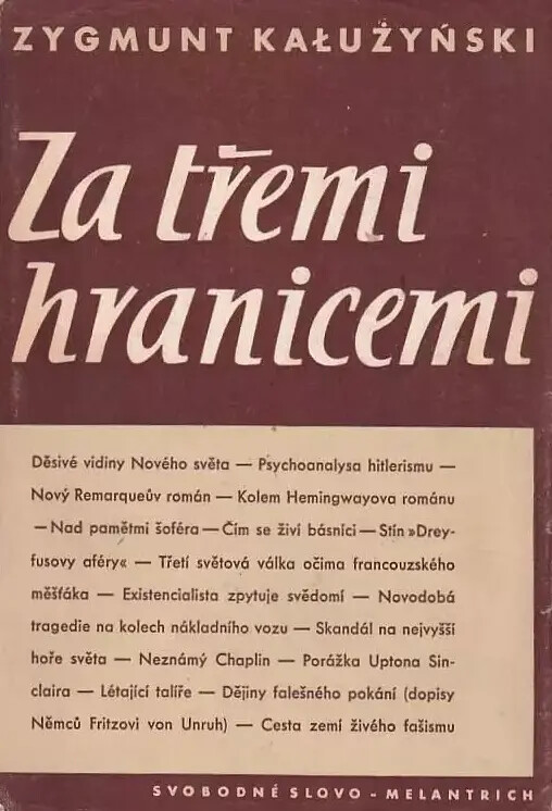 Za třemi hranicemi :črty o kulturním životě Západu (1952-1956)