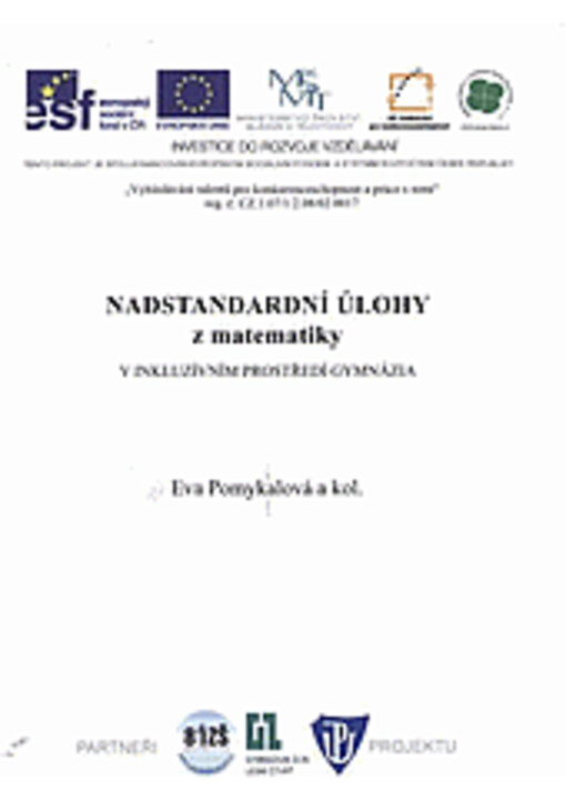 Nadstandardní úlohy z matematiky v inkluzívním prostředí gymnázia