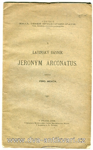 Latinský básník Jeroným Arconatus