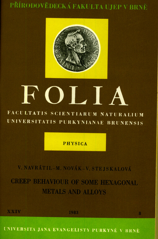 Creep behaviour of some hexagonal metals and alloys