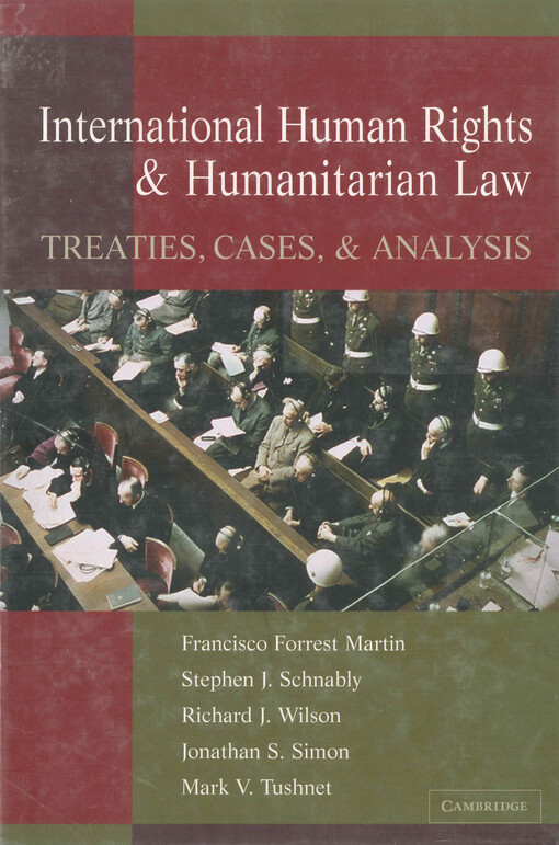 International human rights and humanitarian law : treaties, cases and analysis
