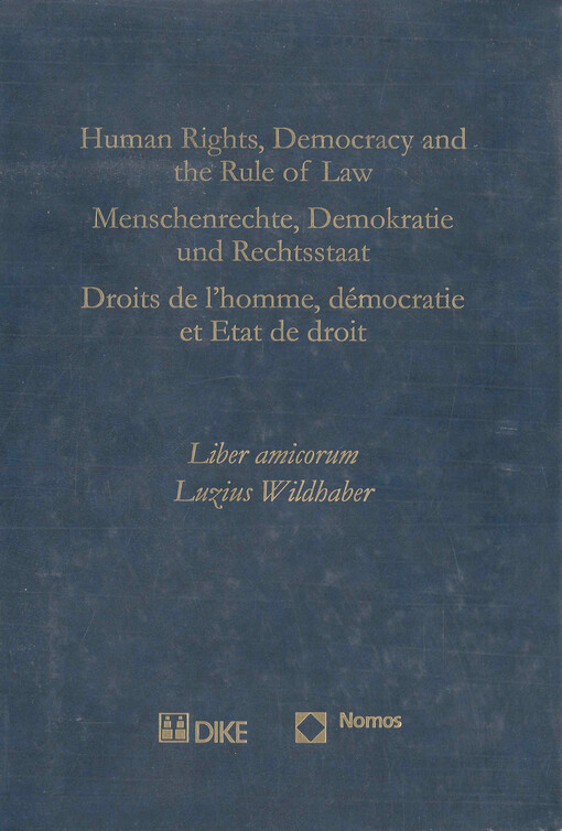 Human rights, democracy and the rule of law