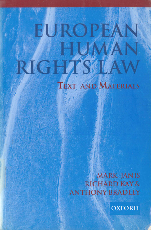European human rights law : text and materials