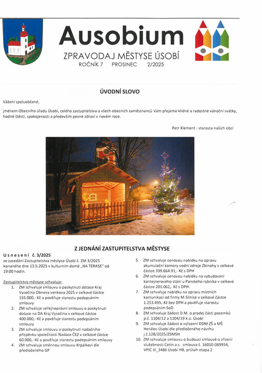 Ausobium : zpravodaj městyse Úsobí