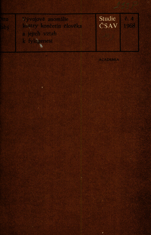 Vývojové anomálie kostry končetin člověka a jejich vztah k fylogenesi