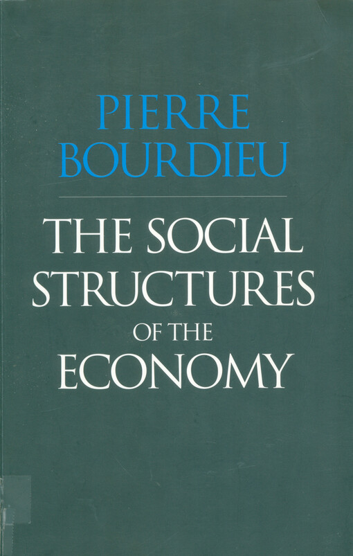 The social structures of the economy