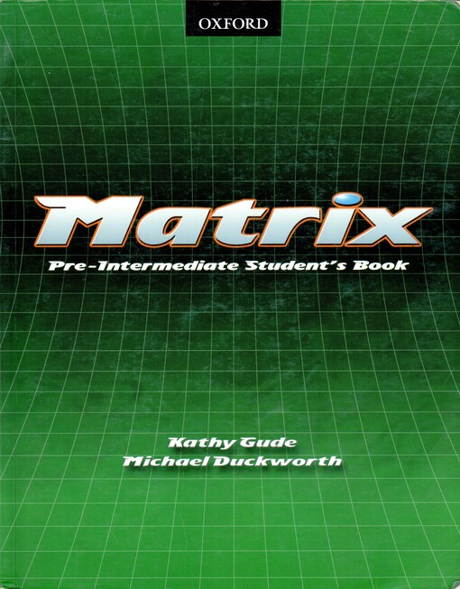 Oxford University Press Matrix pre-intermediate Student's Book