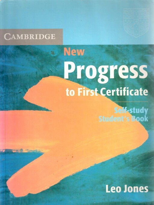New Progress to First Certificate Self-study student's book