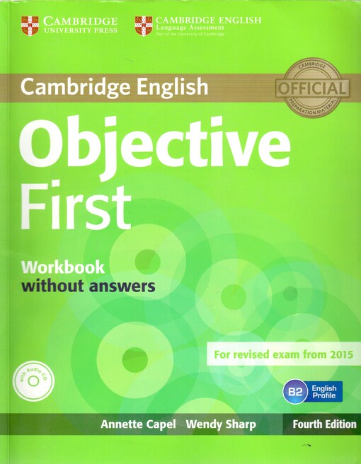 Cambridge English :objective first, workbook without answers