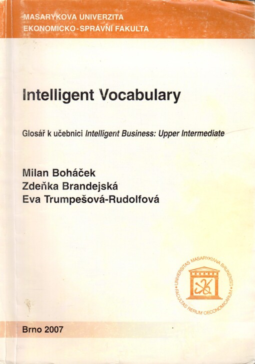 Intelligent vocabulary :glosář k učebnici Intelligent business: upper intermediate