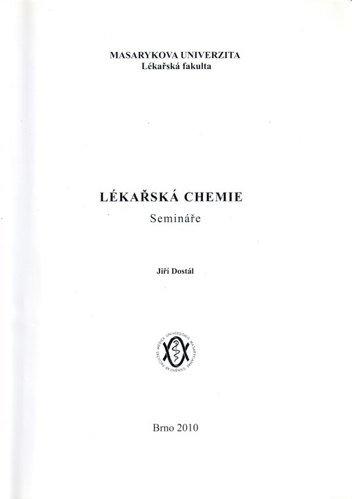Lékařská chemie : semináře