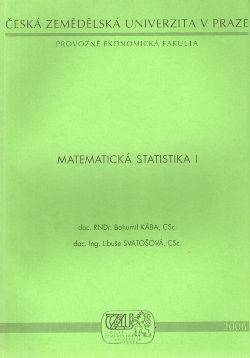 Matematická statistika I