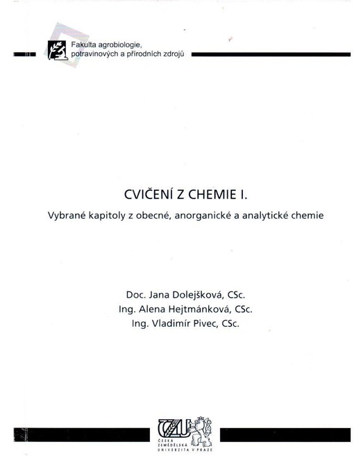 Cvičení z chemie I.