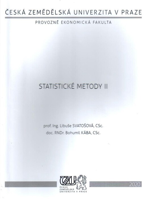 Statistické metody II