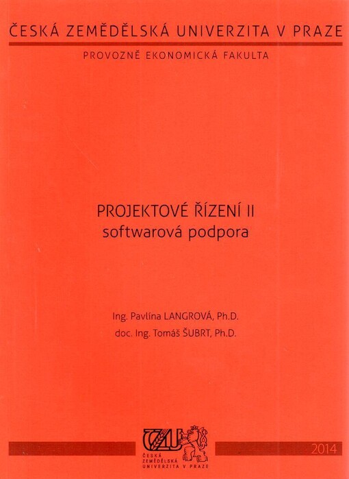 Projektové řízení II - softwarová podpora