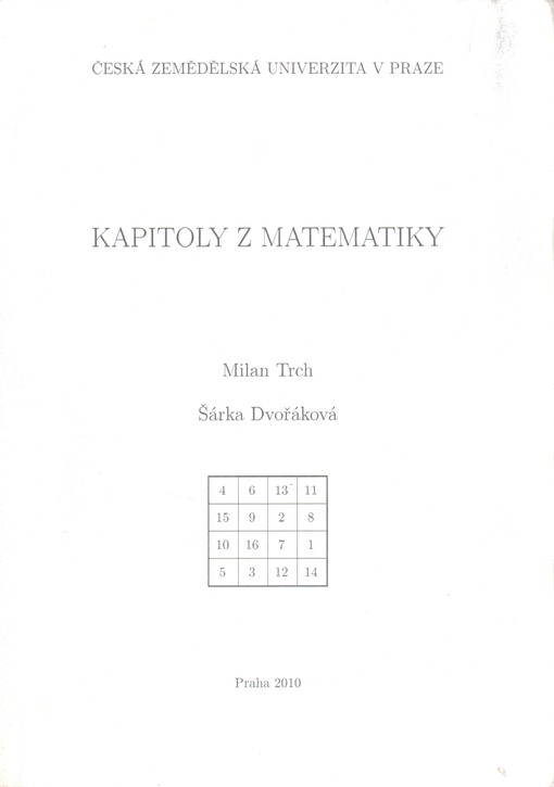 Kapitoly z matematiky