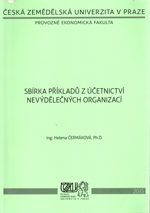 Sbírka příkladů z účetnictví nevýdělečných organizací