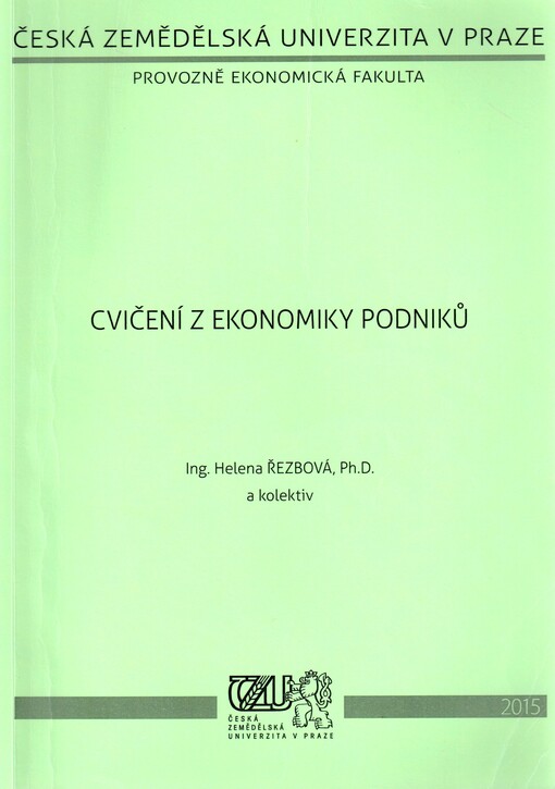 Cvičení z ekonomiky podniků