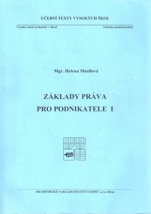 Základy práva pro podnikatele I