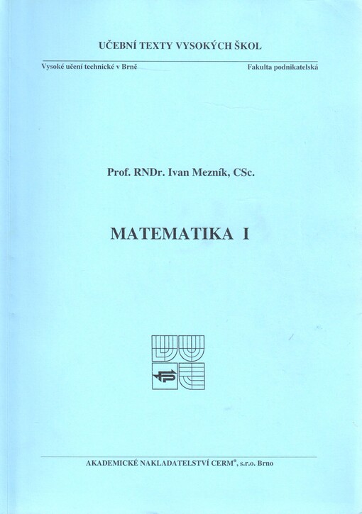 Matematika I