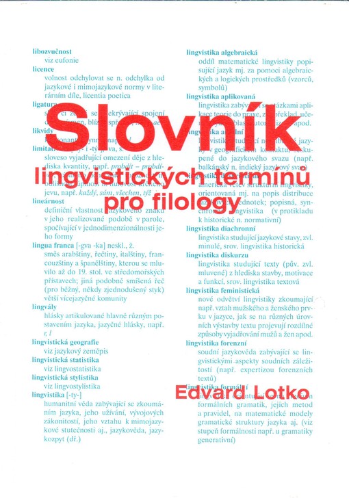 Slovník lingvistických termínů pro filology