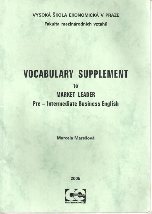 Vocabulary supplement : to Market leader pre-intermediate business English