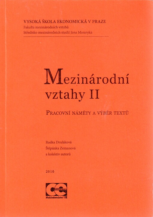 Mezinárodní vztahy II: pracovní náměty a výběr textů
