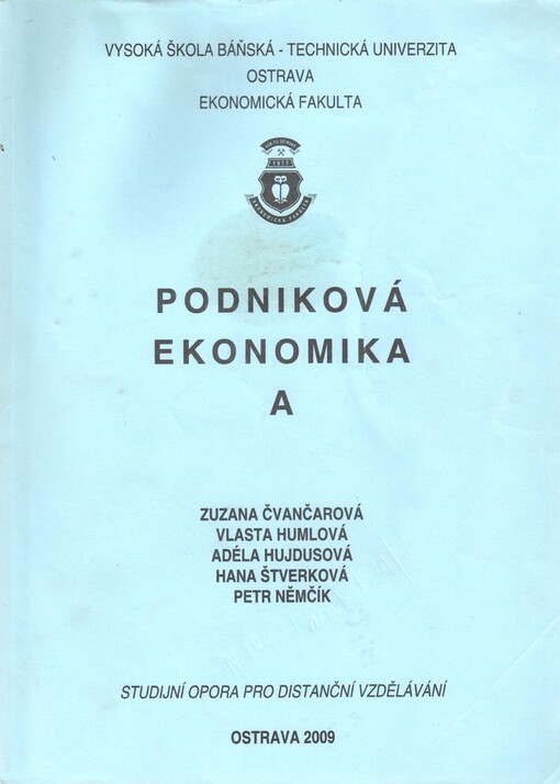 Podniková ekonomika A