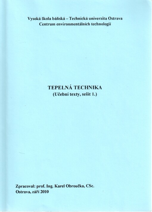 Tepelná technika : (učební texty)