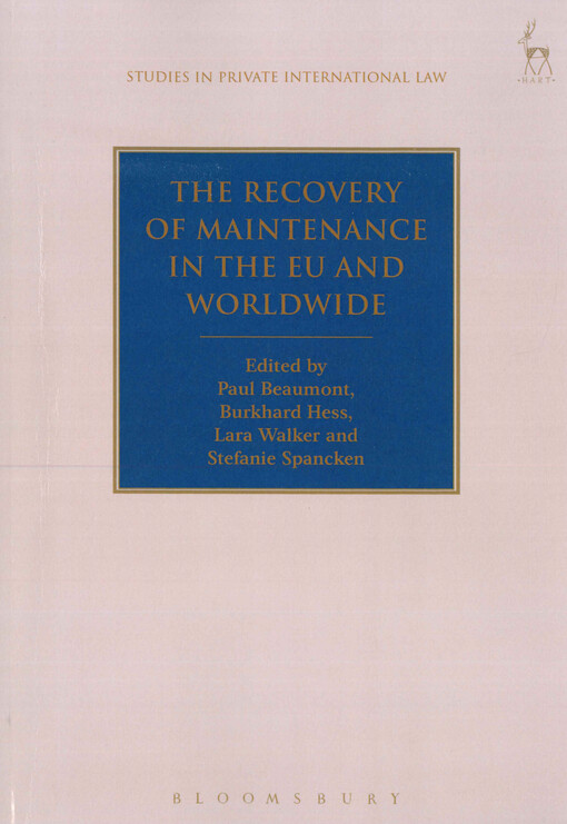 The recovery of maintenance in the EU and worldwide