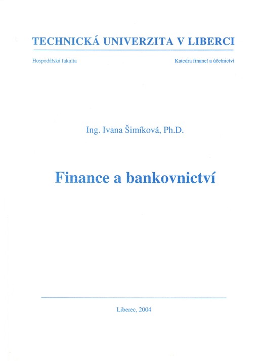 Finance a bankovnictví
