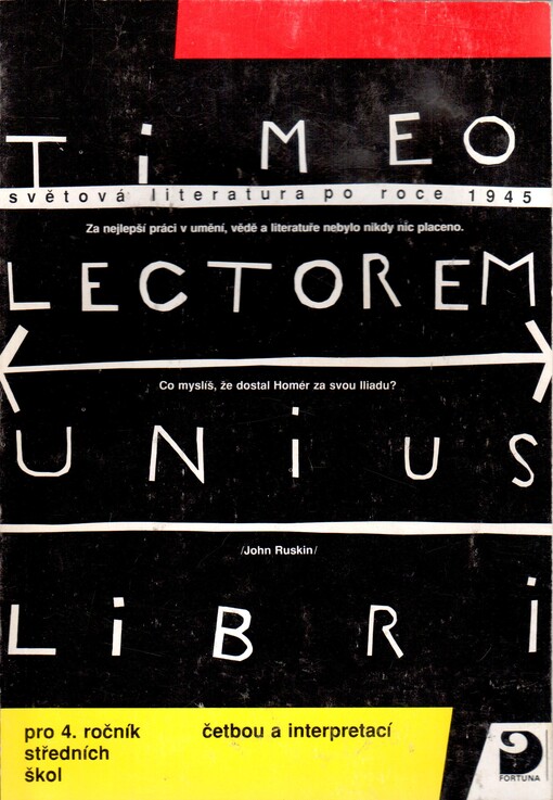 Světová literatura po roce 1945 pro 4. ročník středních škol: Četbou a interpretací