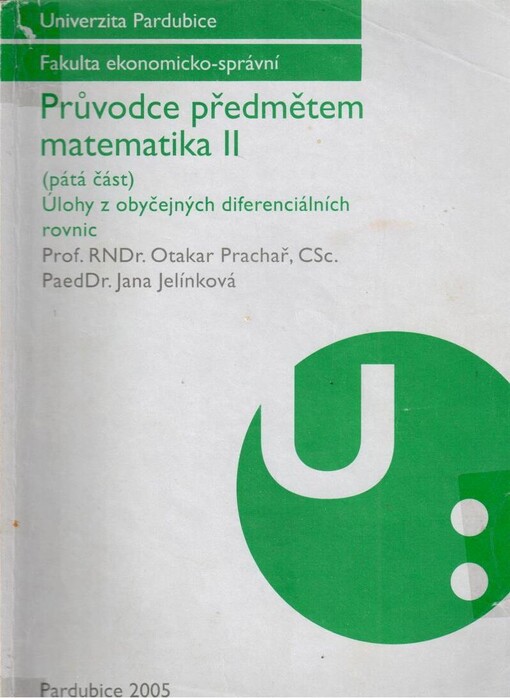 Průvodce předmětem matematika II