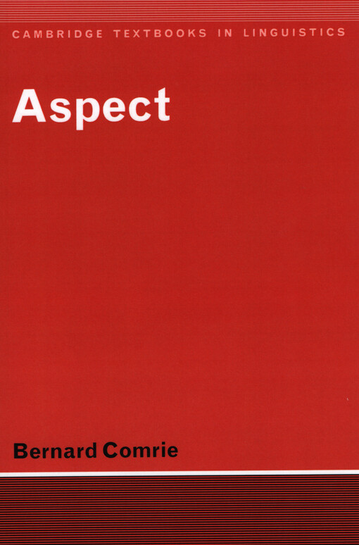 Aspect : an introduction to the study of verbal aspects and related problems