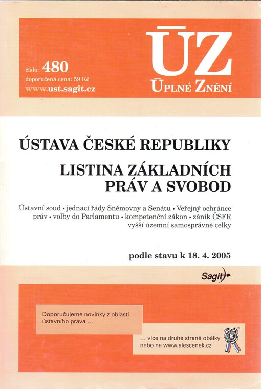 Ústava České republiky, Listina základních práv a svobod - podle stavu k 18.4.2005 : podle stavu k 10.10.2005 - Listina základních práv a svobod (Přít.)