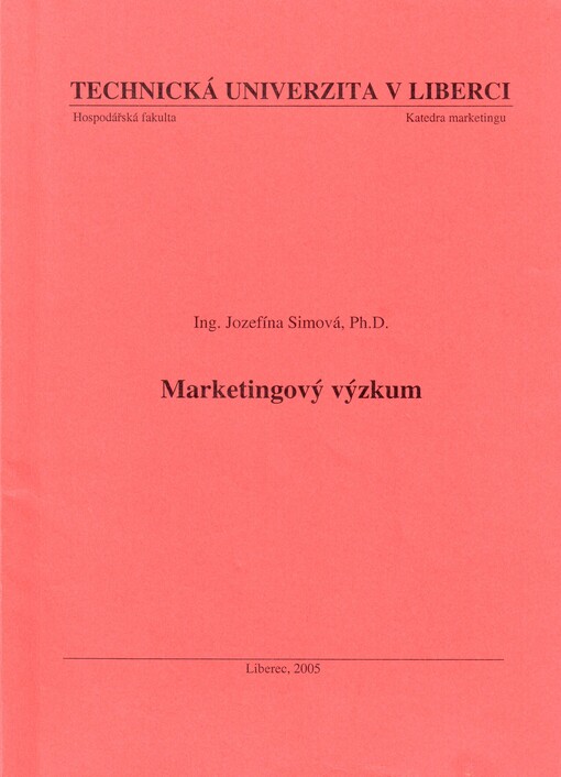 Marketingový výzkum /