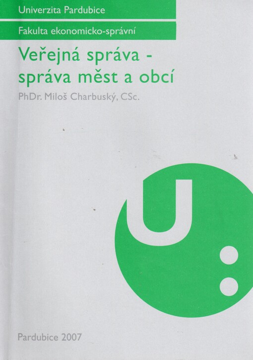 Veřejná správa - správa měst a obcí