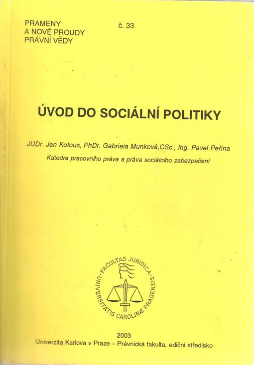 Úvod do sociální politiky