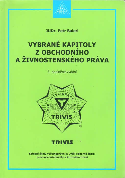 Vybrané kapitoly z obchodního a živnostenského práva