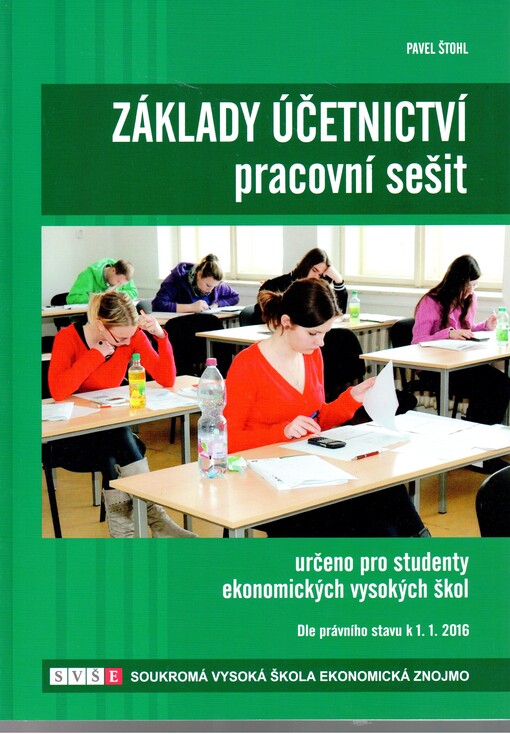 Základy účetnictví - pracovní sešit 2016