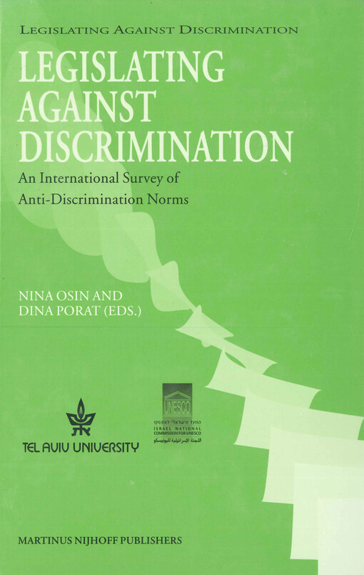 Legislating against discrimination : an international survey of anti-discrimination norms
