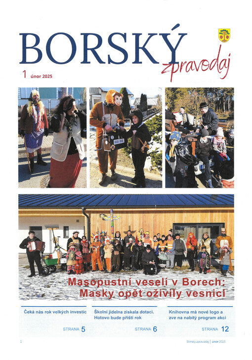 Borský zpravodaj informace o dění v obci Bory :