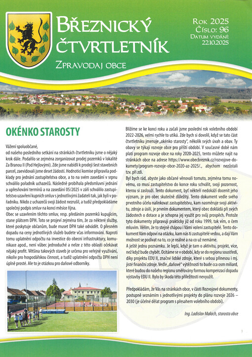 Březnický čtvrtletník : časopis obce Březník