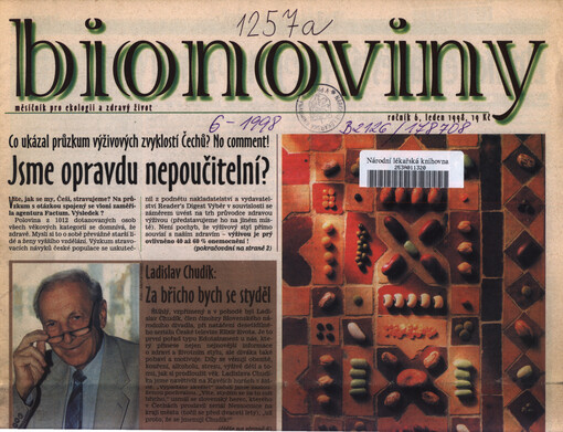 Bionoviny : měsíčník pro ekologii a zdravý život