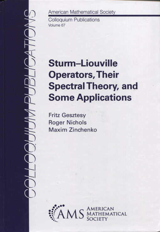 Sturm-Liouville operators, their spectral theory, and some applications
