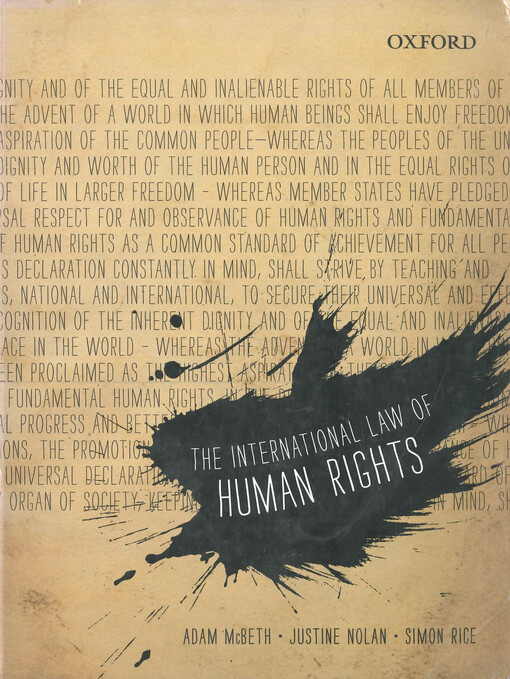 The international law of human rights