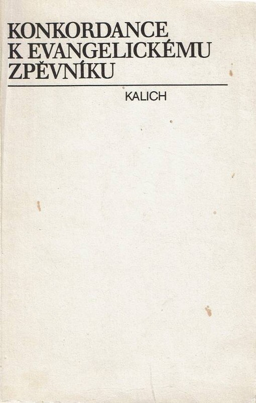 Konkordance k Evangelickému zpěvníku