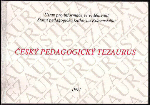 Český pedagogický tezaurus /