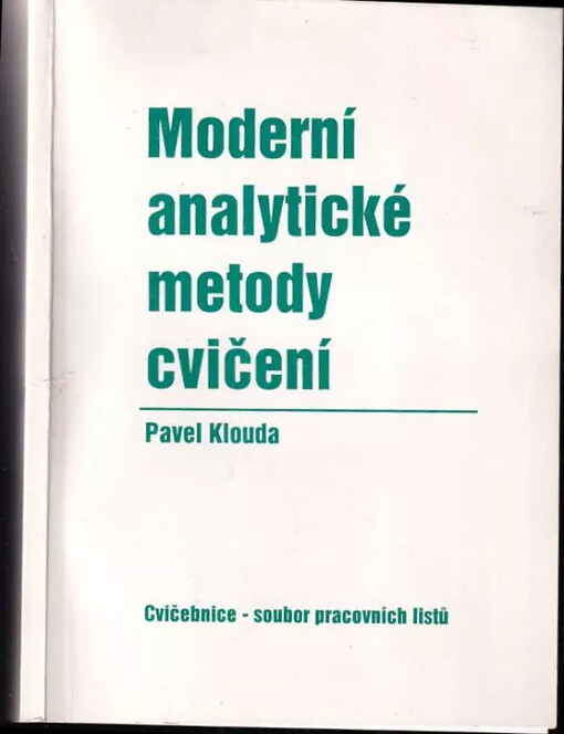 Moderní analytické metody : Cvičebnice - soubor pracovních listů - [2.]