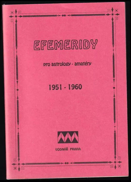 Efemeridy pro astrology 1951-1960 /